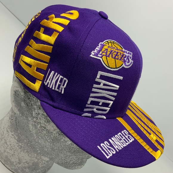 Men's New Era Cap PurpleYellowWhite LA 59FIFTY NBA Limited Edition NWT